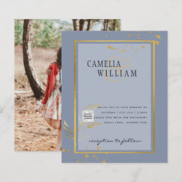 BUDGET Bröllopsinbjudan Spara datumet