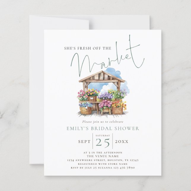 Budget Bröllpsfest för Ogift Kvinna - Fresh Off th (Framsida)