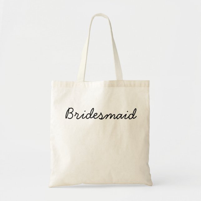 Budget- brudtärnatoto tygkasse (Framsidan)