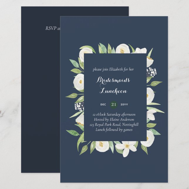 BUDGET Brudtärnor Lunch Brunch Floral arrangemang (Fram/baksida)
