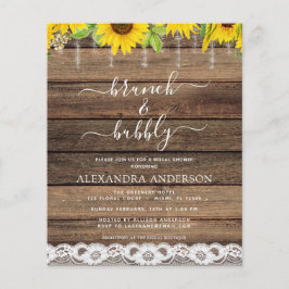 Budget Brunch & Bubbly Bröllopsfest Solros