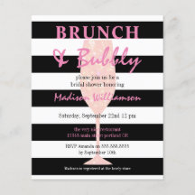 Budget Brunch & Bubbly Rosa Glitter Bröllopsdusch