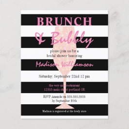 Budget Brunch & Bubbly Rosa Glitter Bröllopsdusch