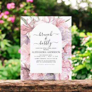 Budget Brunch & Bubly Boho Lila Möhippa Flygblad