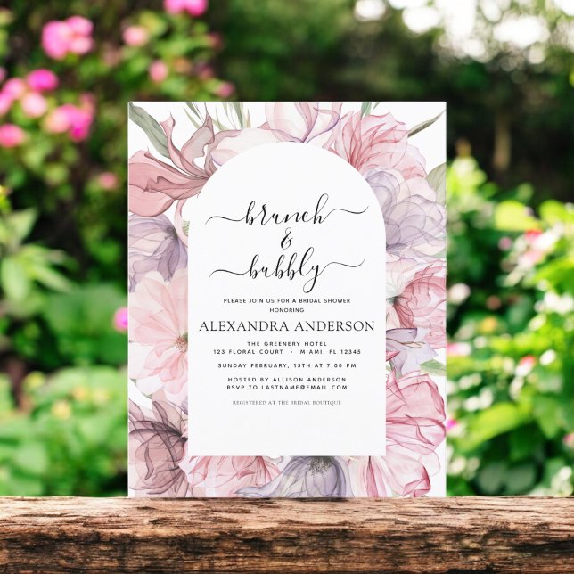 Budget Brunch & Bubly Boho Lila Möhippa Flygblad (Skapare uppladdad)