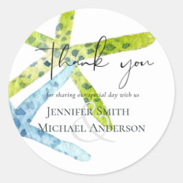 BUDGET BUDGET Hav Ocean Liv Bröllop\ Runt Klistermärke