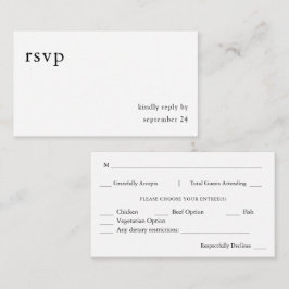 Budget Budget Svart & Vitt Kalligrafi 9 Måltid Tilläggskort