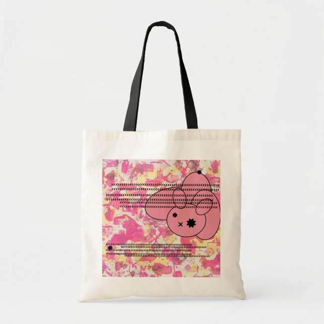 Budget Bunny Tote Bag Tygkasse (Framsidan)