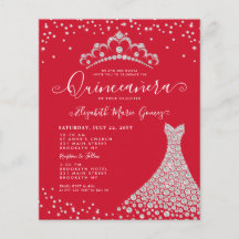 Budget Burgundy Diamond Gnistra Glam Quinceanera