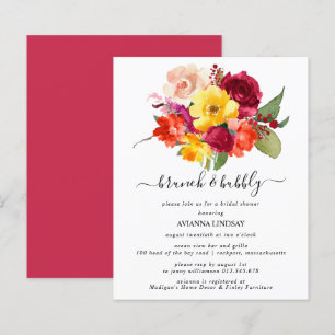 Budget Burgundy Orange Gul Pink Brunch Bubbly