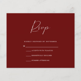 Budget Burgundy OSA kort Flygblad