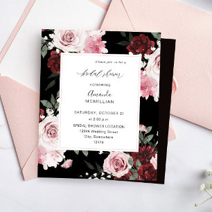 Budget Burgundy & Rosa Blommigt 6 Möhippa - B