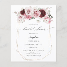 Budget Burgundy & Rosa Blommigt Ele Möhippa 3