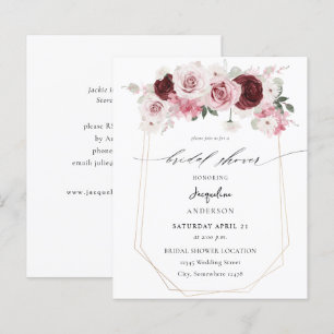 Budget Burgundy & Rosa Blommigt Ele Möhippa 3