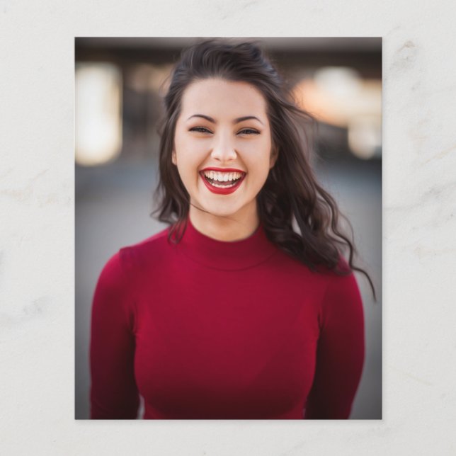 Budget Burgundy & Rosa Blommigt for Grad Party Pho Flygblad (Framsidan)