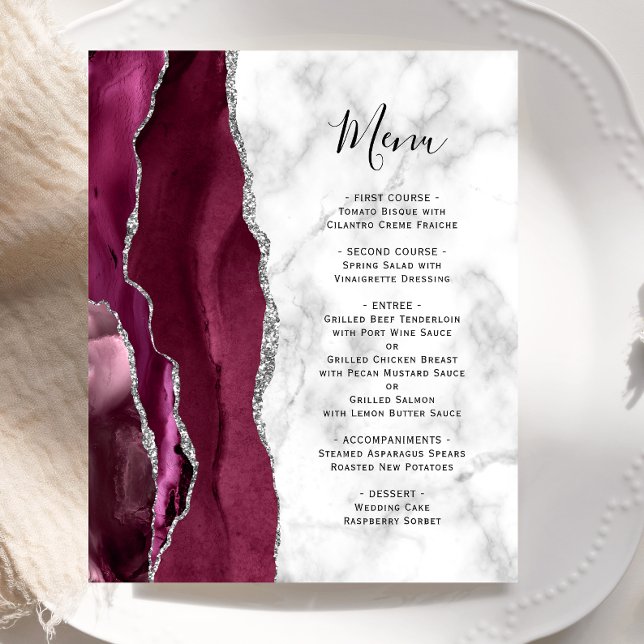 Budget Burgundy Silver Akvamarin Mässing Bröllopsm (Skapare uppladdad)