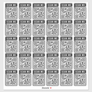 Budget Business Scan Me QR Code Modern enkel Klistermärken