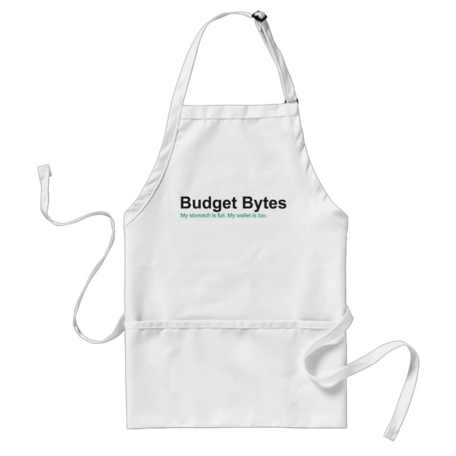 Budget- bytelogotypförkläde förkläde (Framsidan)