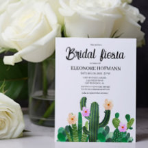 Budget Cacti-blommor Möhippa Fiesta-inbjudan