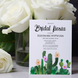 Budget Cacti-blommor Möhippa Fiesta-inbjudan