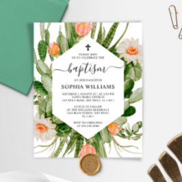 Budget Cactus Blommor Ram Fadd Invitation