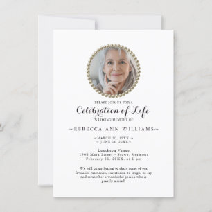 Budget Calligraphy Photo Firande of Life Inbjudningar