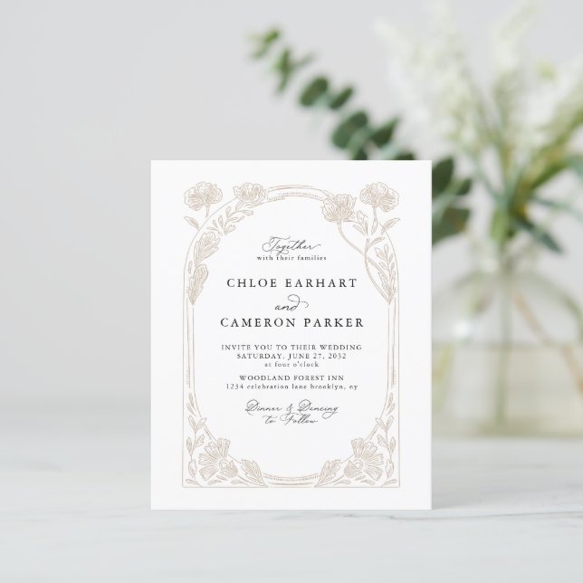 Budget Calligraphy Ro Orchard Garden WedWedding (Stående Fram)