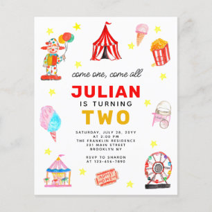 Budget Carnival Circus Tält Clown Popcorn Birday