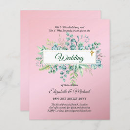 Budget CATHOLIC Christian BRÖLLOP Greenery INBJUDN