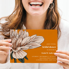 BUDGET Chic Blomster Rost Vit Bröllopsdusch