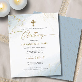 Budget Christian Blue Guld Kor Boy Christening