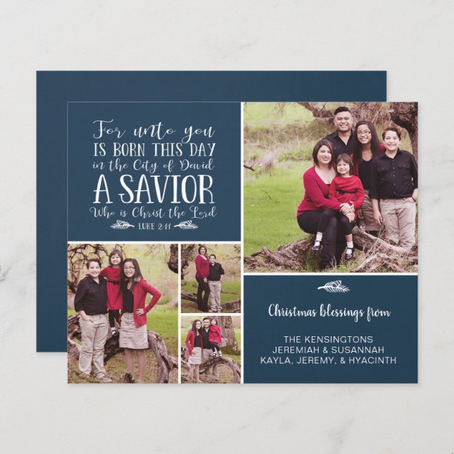 Budget Christian julkollage Luke 2 Photo (Fram/baksida)