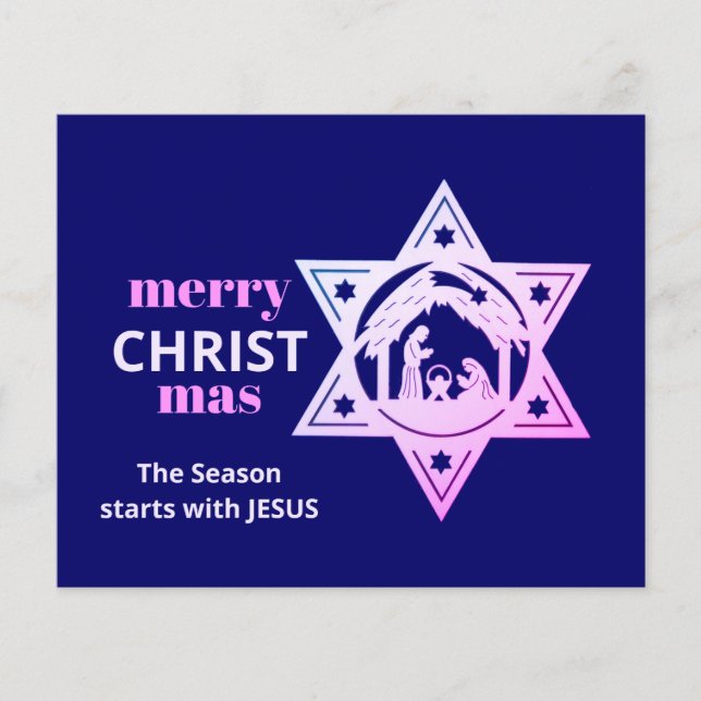 Budget Christian Ntivity CHRISTmas Card (Framsida)