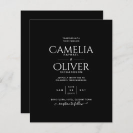 BUDGET Classic Black White MONOCHROME Bröllop