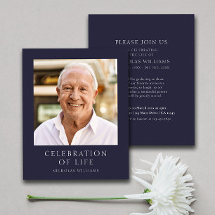 Budget Classic Firande of Life Photo Funeral Flygblad