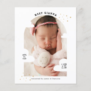 BUDGET Cloud Arch Photo Collage Tack Birth