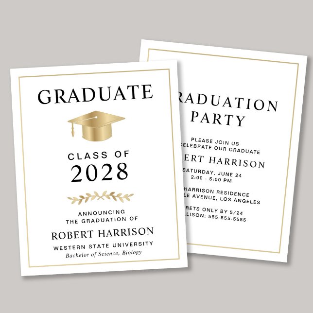 Budget College Examen Fest Inbjudan (Skapare uppladdad)