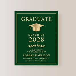 Budget College Grönt Guld Examen Inbjudan