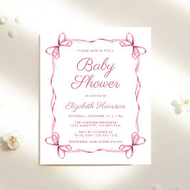 Budget Coquette Bågar Rosa Baby Girl Shower