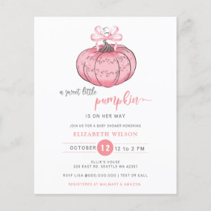 Budget Coquette Pumpa Rosa Båge Flick Baby Shower