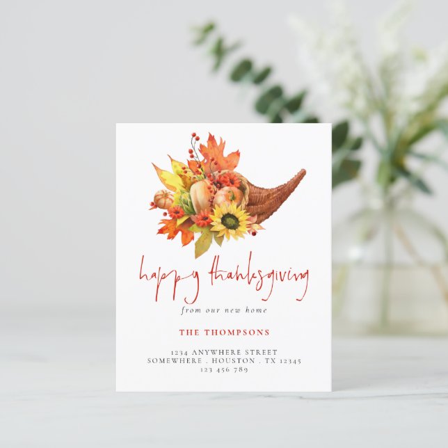 Budget Cornucopia Pumpkins Thanksgiving New Home (Stående Fram)