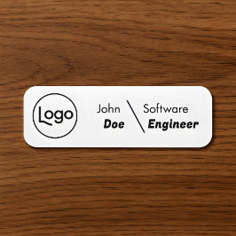 budget Custom Logo Employee Name Tag Namnbricka