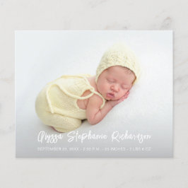 Budget Cute 4 Multi Photo Baby-meddelande Flygblad