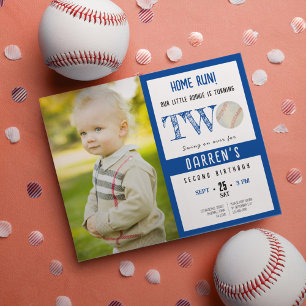 Budget Cute Baseball Photo Boy 2000 Inbjudan