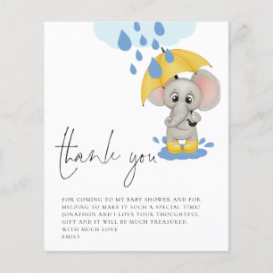 BUDGET Cute Elephant Rain Baby Shower Tack
