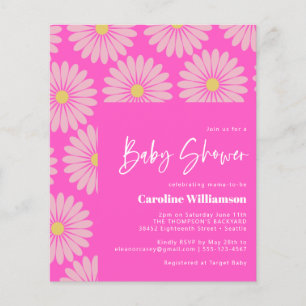 Budget Cute Scandinavian Flower Rosa Baby Shower