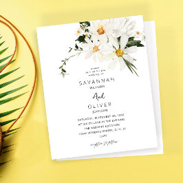 Budget Daisy Vit Blommig Bröllop V2