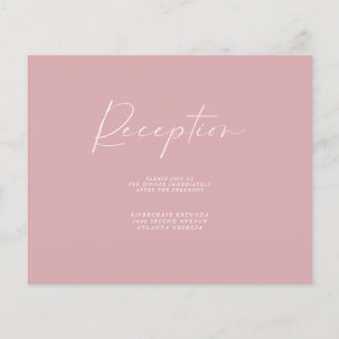 Budget Dammt Rosa Mottagningsinformation Insert Flygblad