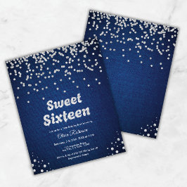 Budget Denim Sweet Sixteen 16-årsfirande Inbjudan 