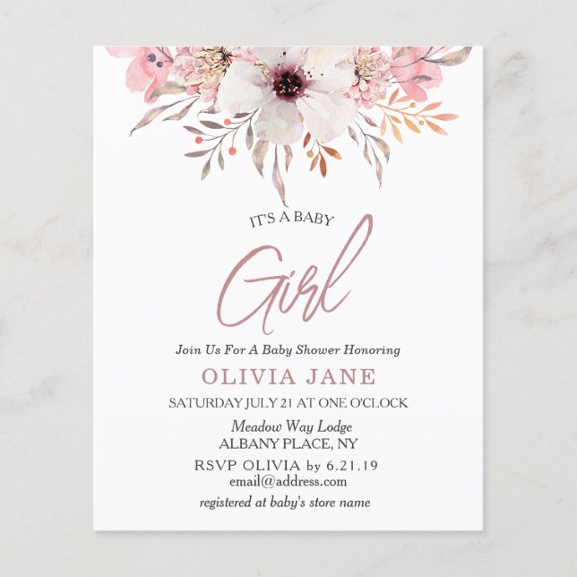 Budget Det är en inbjudan till en babyåkare i Flic (Framsida)